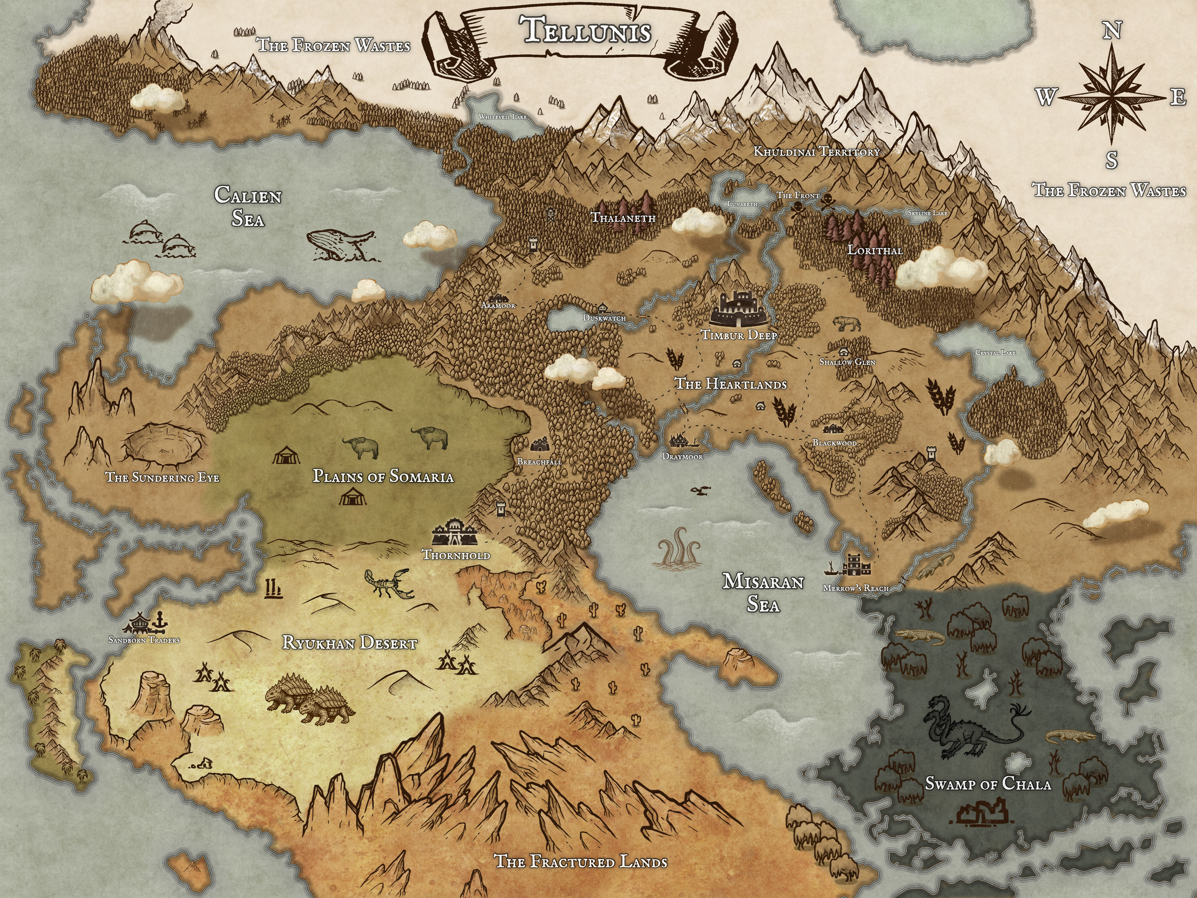 Map of Tellunis